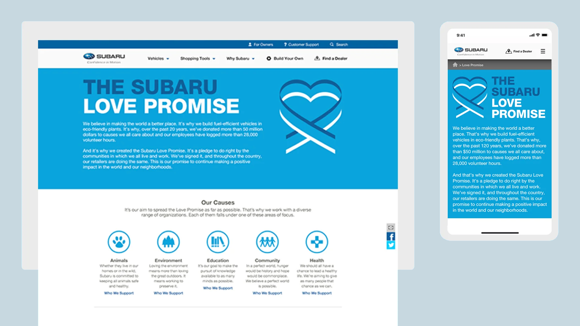 Subaru: Love Promise Campaign