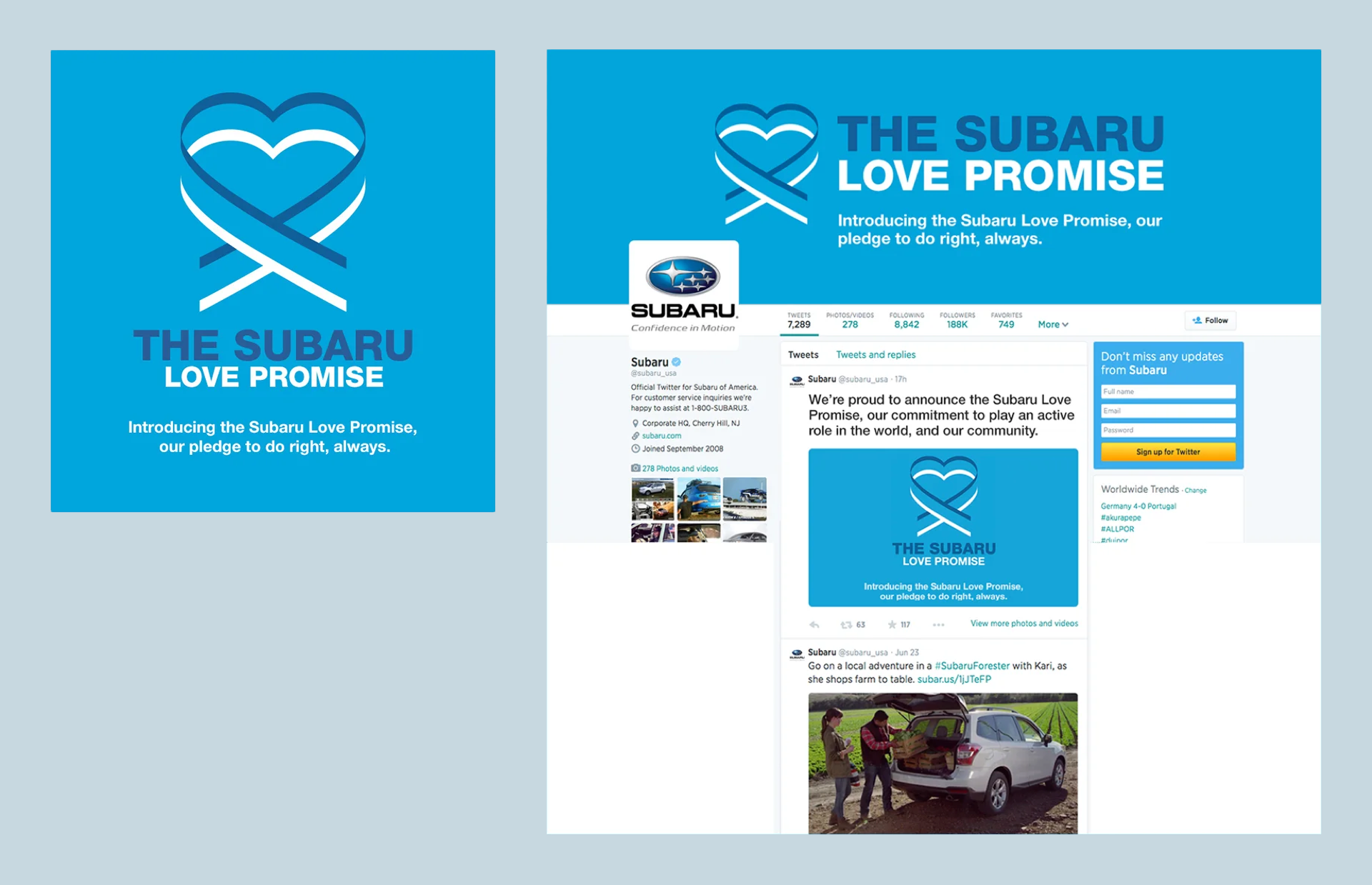 Subaru: Love Promise Campaign